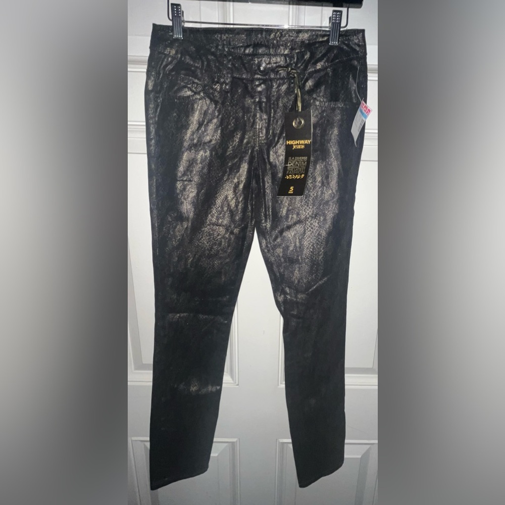 Gold python pants - Picture 2 of 6